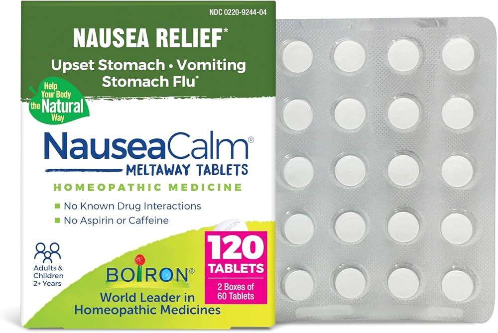 Boiron NauseaCalm Relief for Upset Stomach, Nausea, and Vomiting Due to Stomach Flu, Overindulgen... | Amazon (US)