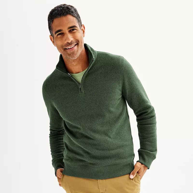 Men's Sonoma Goods For Life® Quarter-Zip Fleece Sweater | Kohl's