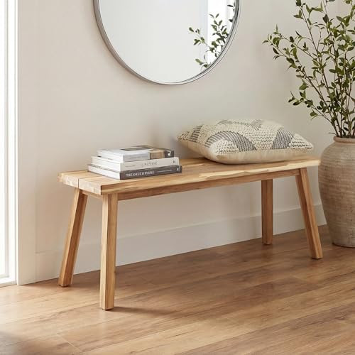 ARROWSTONE Solid Wood Bench for Entryway, Bed Bench, Dining, Plant Stand - Wooden Bench Indoor (47 inches) | Amazon (US)