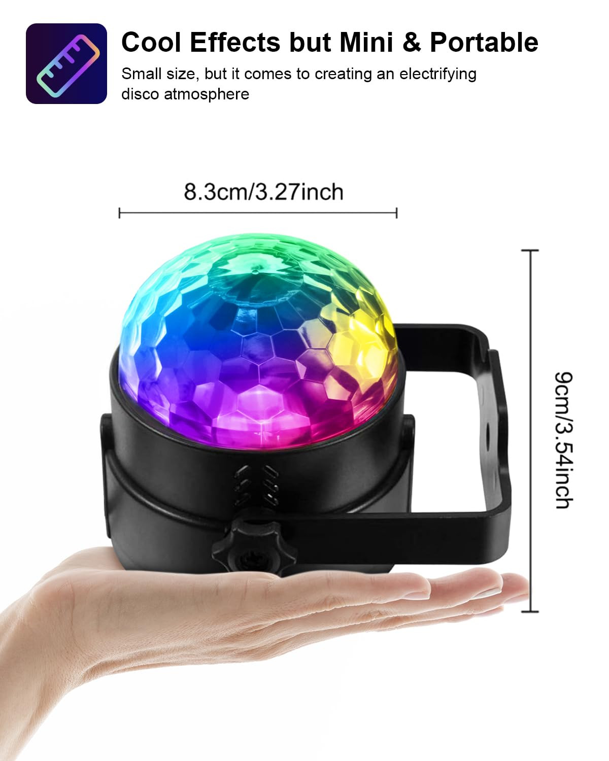 Luditek Sound Activated Party Lights with Remote DJ Lighting, Disco Ball Strobe Stage Light for H... | Amazon (US)