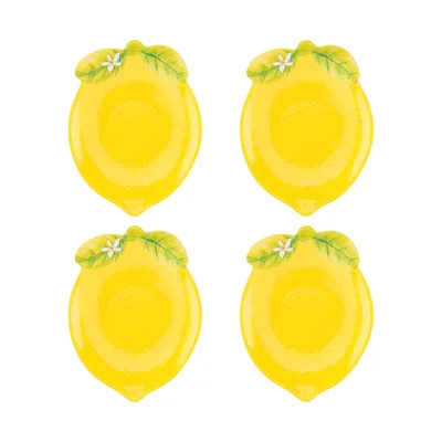 12-Piece Mini Lemon 5" Melamine Plate | Wayfair North America
