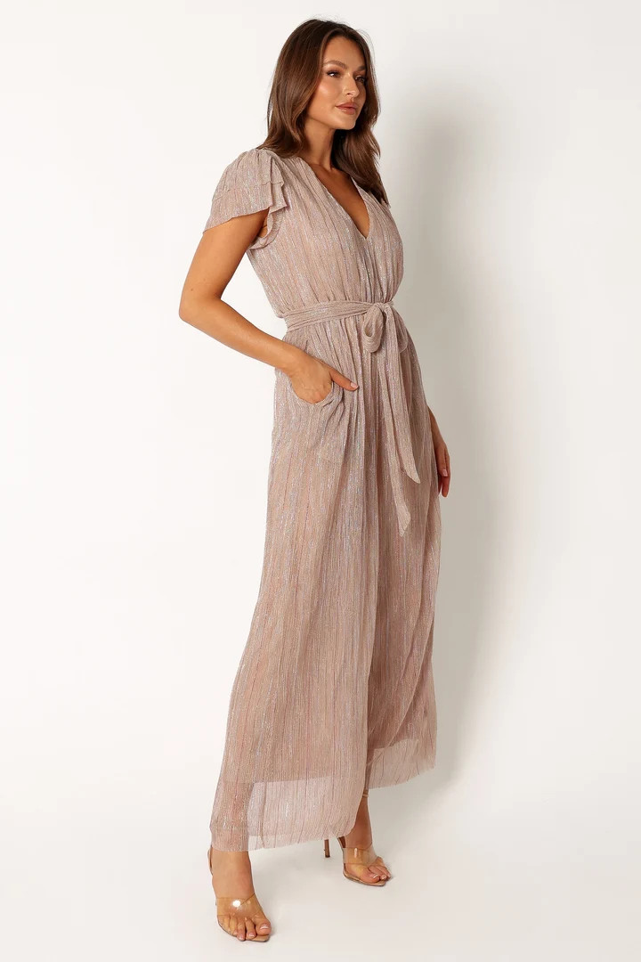 Preeya Jumpsuit - Rose Gold Stripe | Petal & Pup (US)