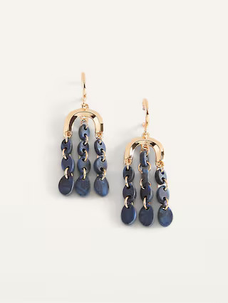 Gold-Toned Beaded-Drop Earrings for Women | Old Navy (US)