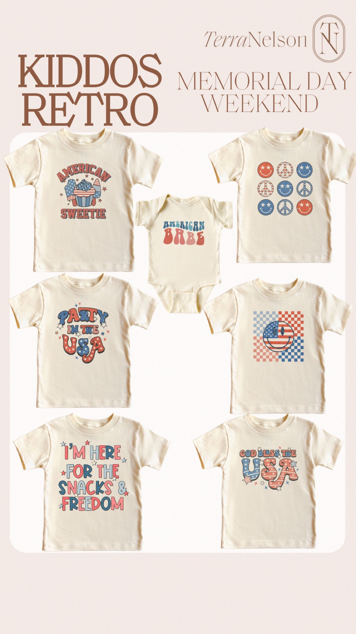Kids Memorial Day shirts, retro shirts, red, white and blue, 

#LTKkids #LTKSeasonal #LTKFind