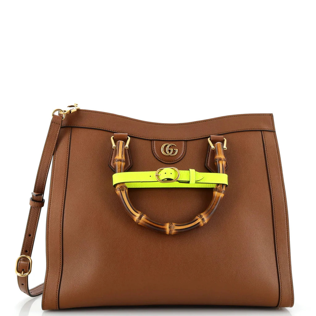 Diana NM Bamboo Handle Tote Leather Medium | Rebag