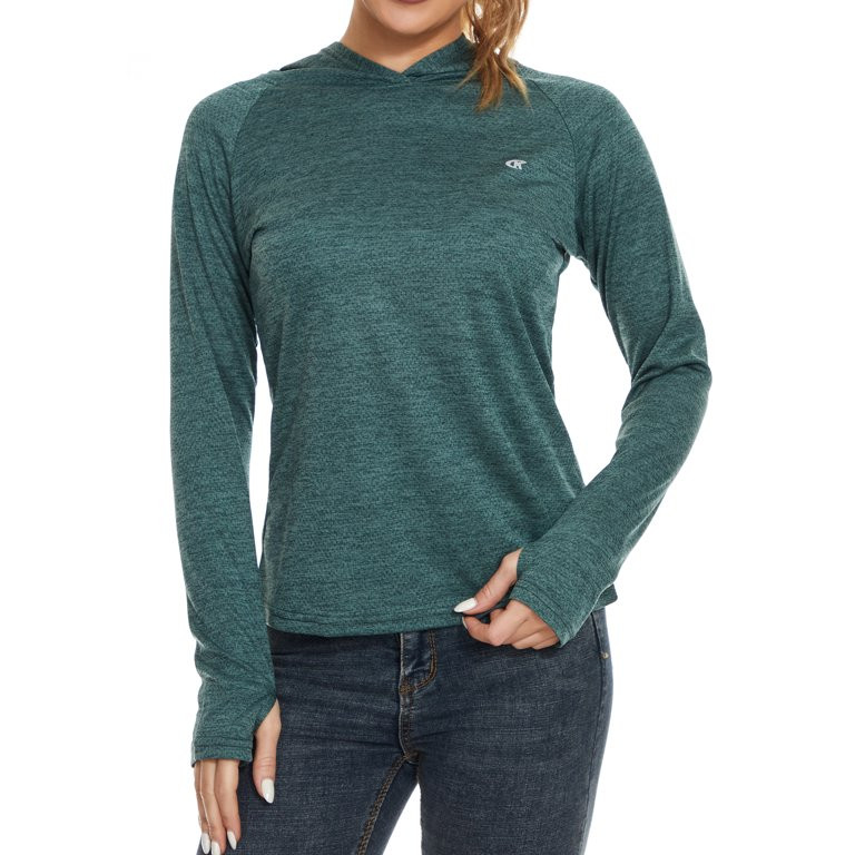 Pdbokew Women's Long Sleeve Shirts UPF50+ Rash Guard Athletic Hoodies Lightweight Thumbholes Swea... | Walmart (US)