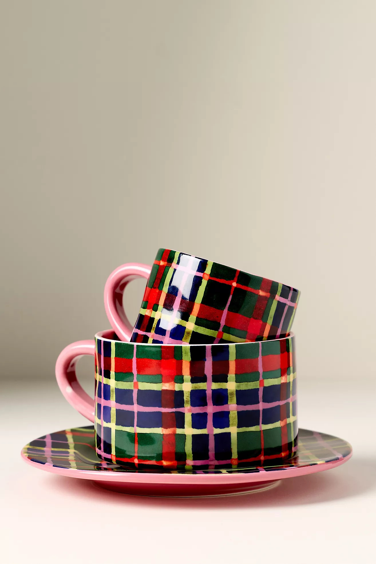 Tartan Stoneware Mug | Anthropologie (US)