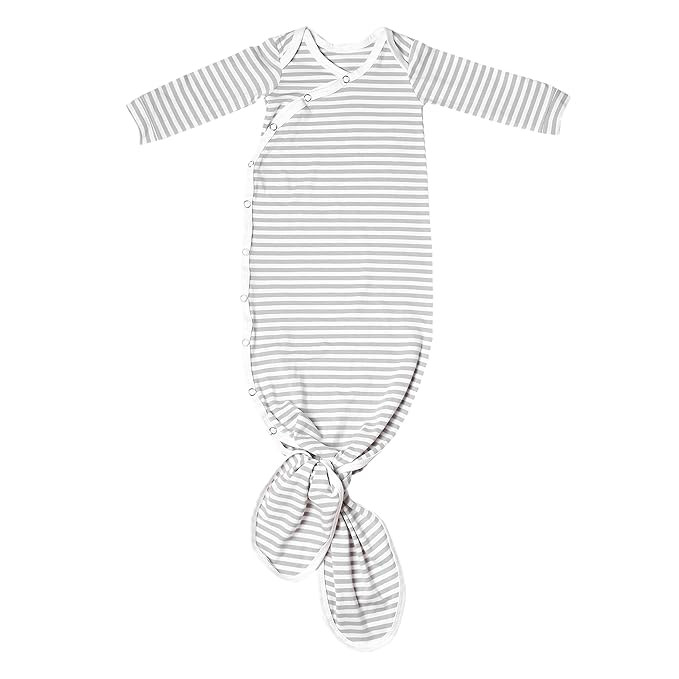 Copper Pearl Baby Gown - Knotted Newborn Sleepers for Baby Boy and Girl, Soft Stretchy Long Sleev... | Amazon (US)