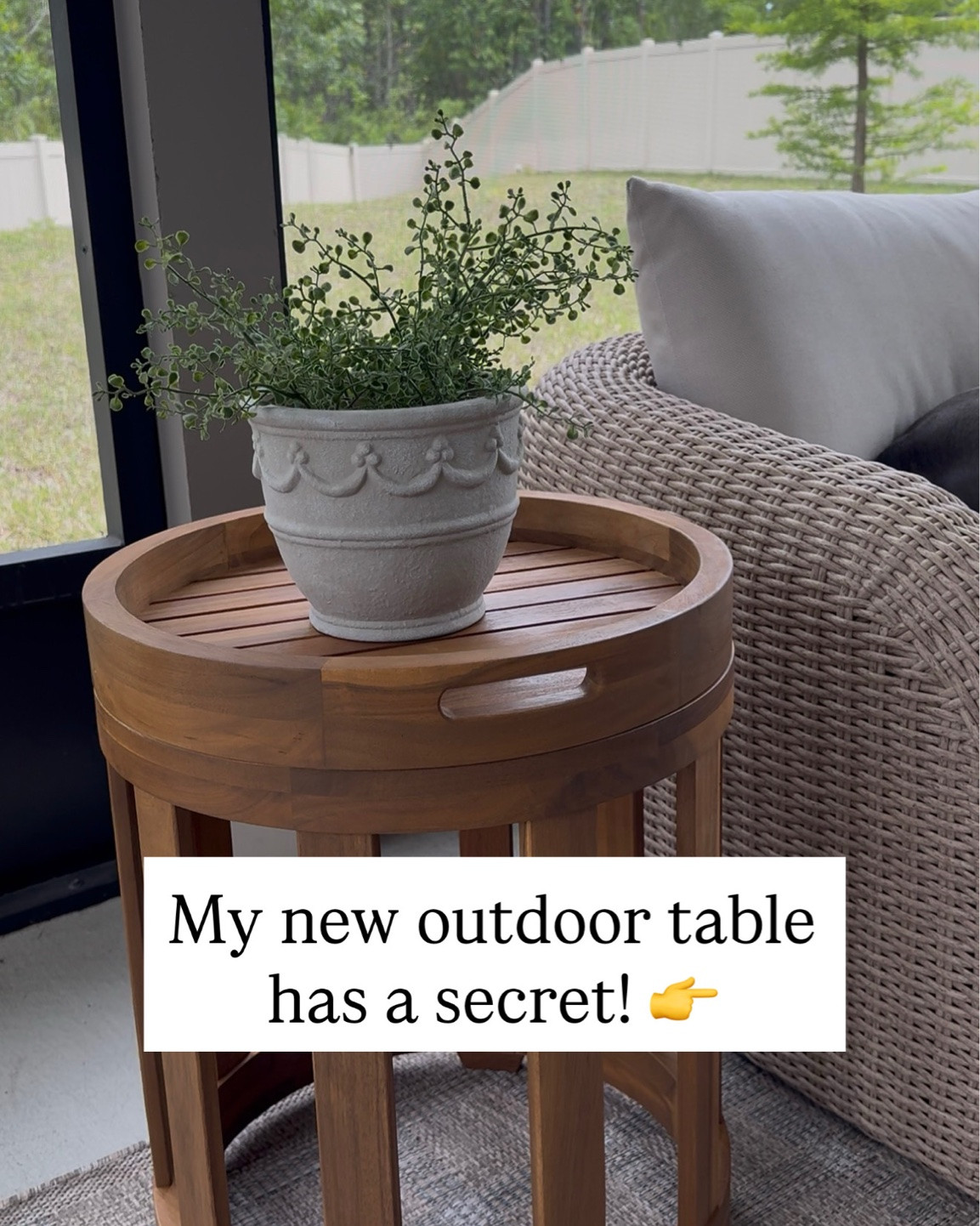 Swipe to see more! I’m loving this new outdoor table and tray! 😍🔥 

Patio finds, Amazon home finds, Amazon outdoor finds

#LTKHome #LTKSaleAlert