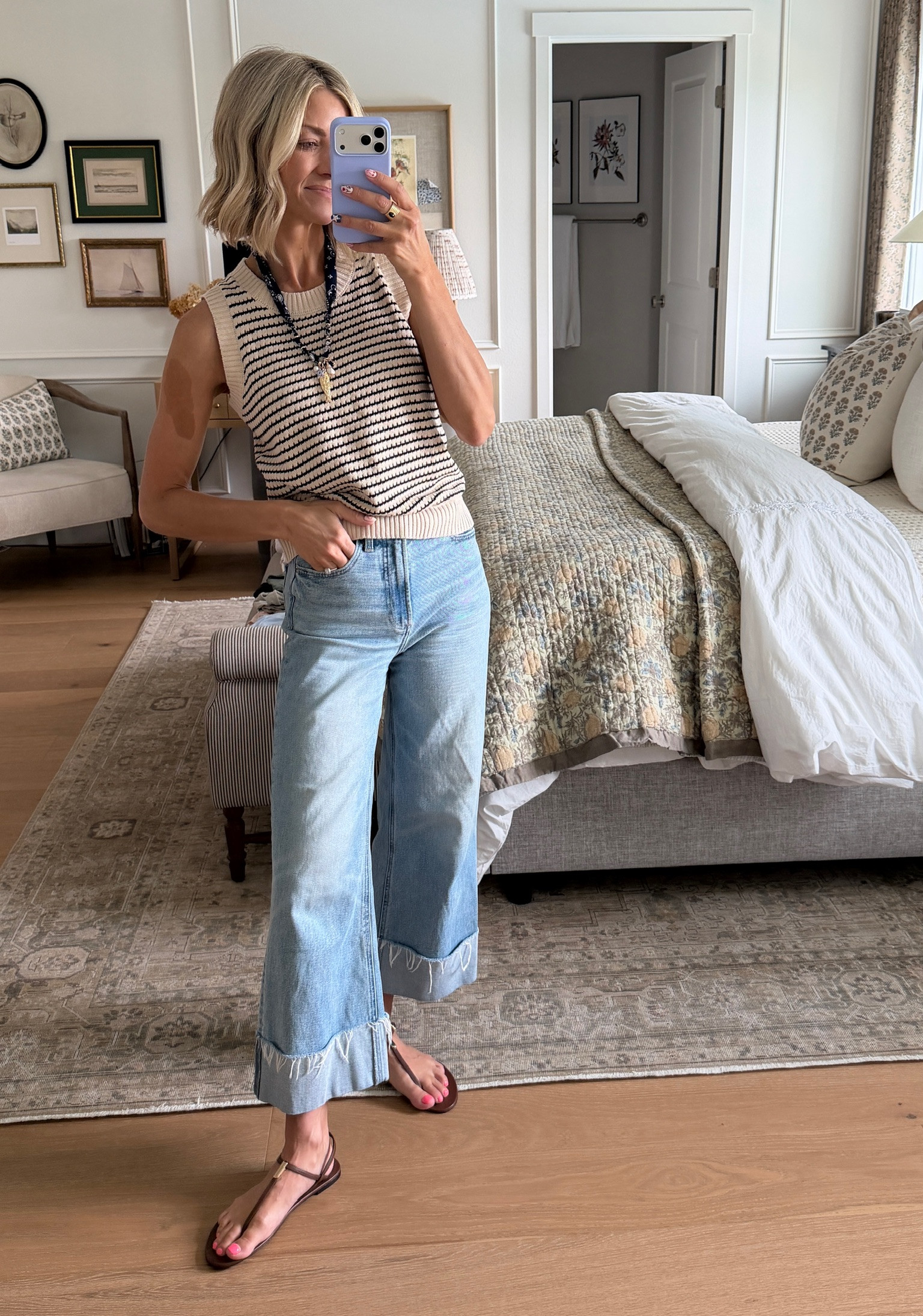 I've been loving these bandana necklaces! They add a fun touch to any basic look. 

amazon accessories, mom outfits, cropped jeans 

 #LTKgrwm #LTKootd #LTKOver40