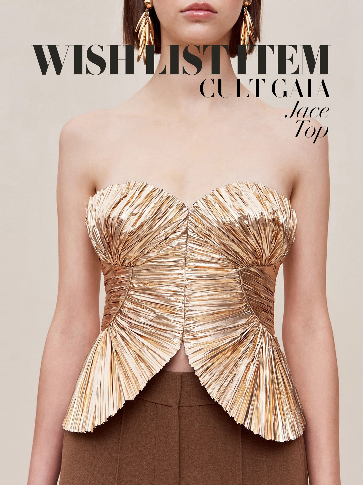 You are GOLD 🌟🌟
Cult Gaia Jace top | Gold statement corset | Structured going out top | Wedding guest outfits spring 

#LTKspring #LTKuk #LTKwedding