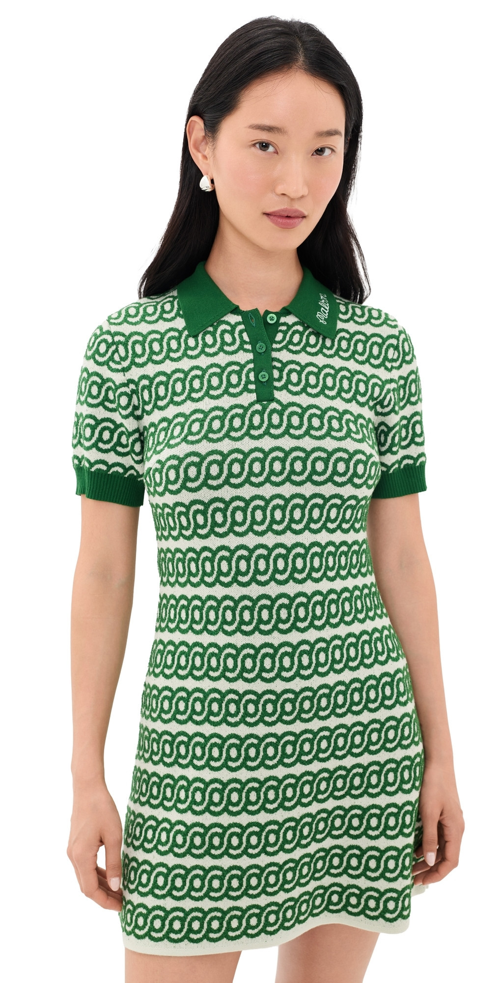Malbon Clara Dress Garden Green/Green Tint M | Shopbop