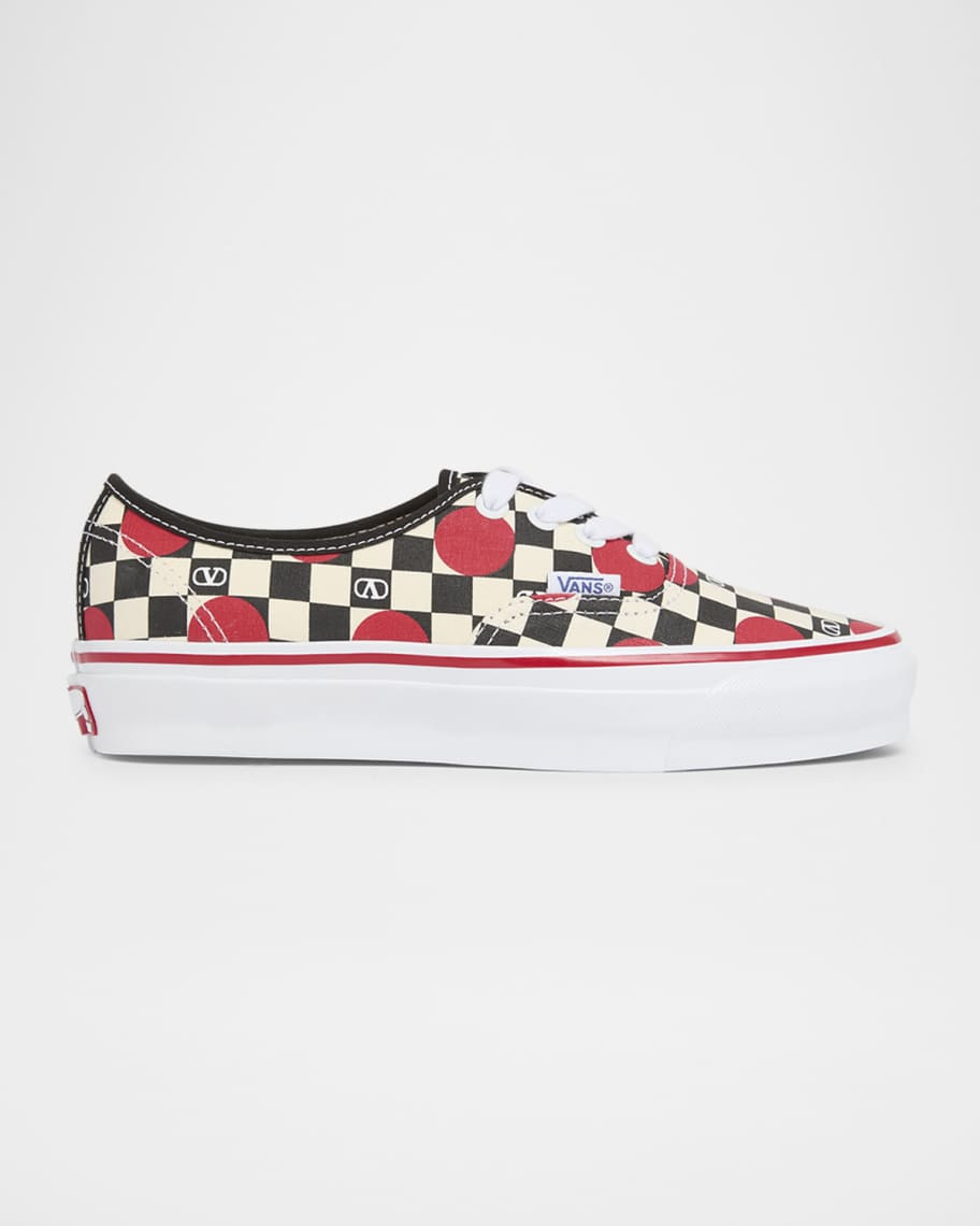 x Vans Authentic Checkered VLogo Sneakers | Neiman Marcus
