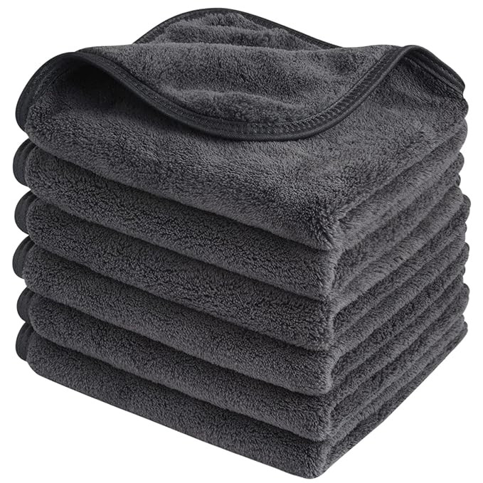SINLAND Microfiber Face Cloths Reusable Makeup Remover Washcloths Super Soft and Absorbent Finger... | Amazon (US)