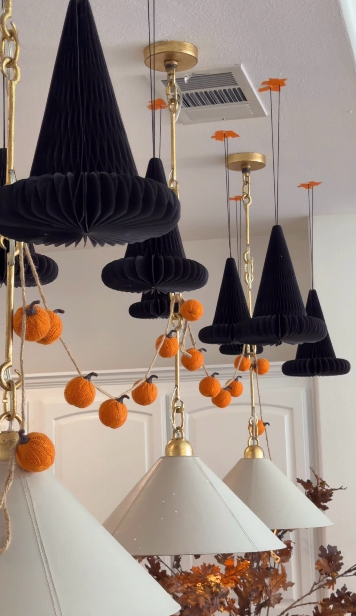 Love these whimsical witch paper floating hats to reuse each year for halloween season!

#LTKHome