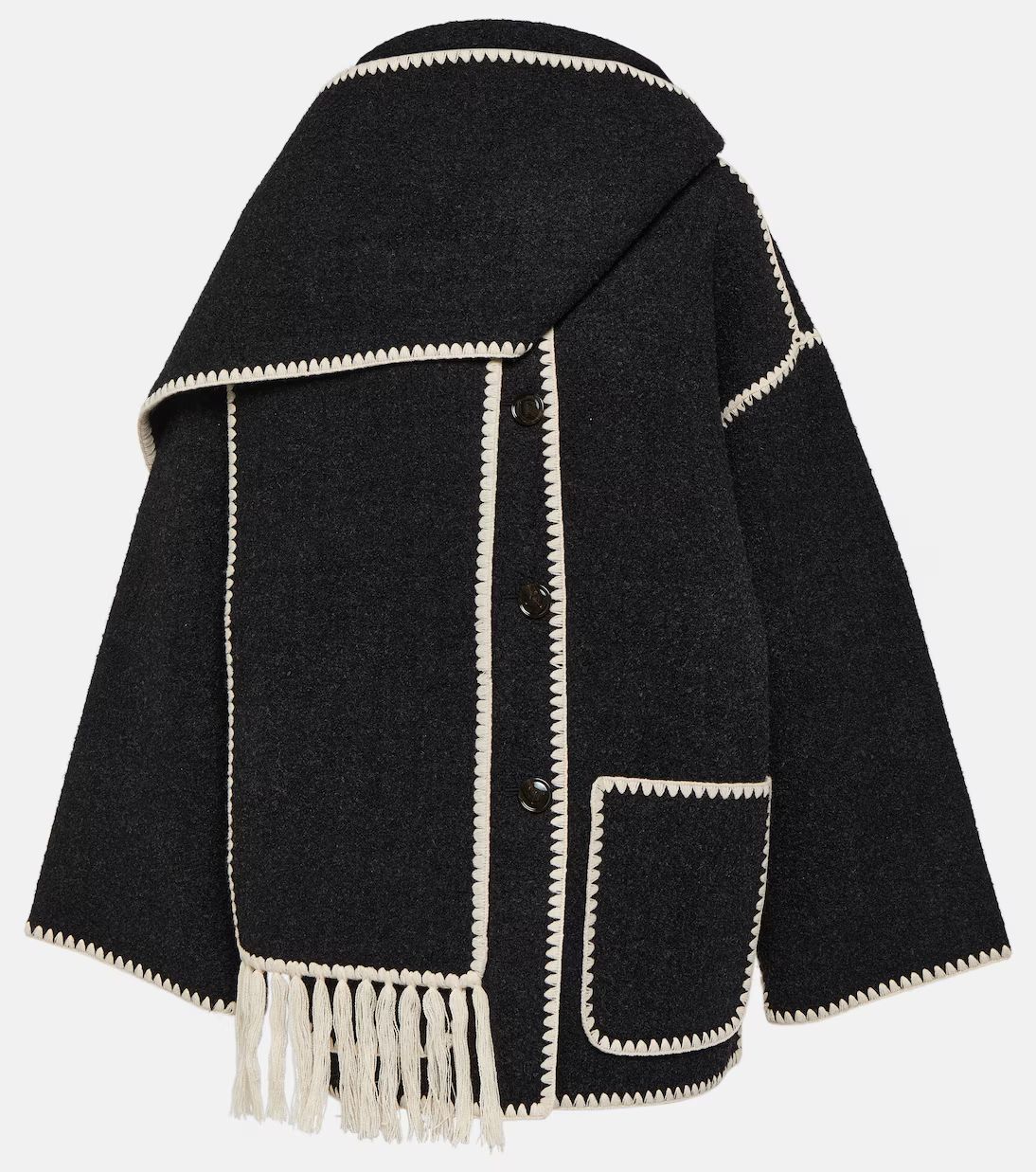 Embroidered wool-blend scarf jacket | Mytheresa (US/CA)