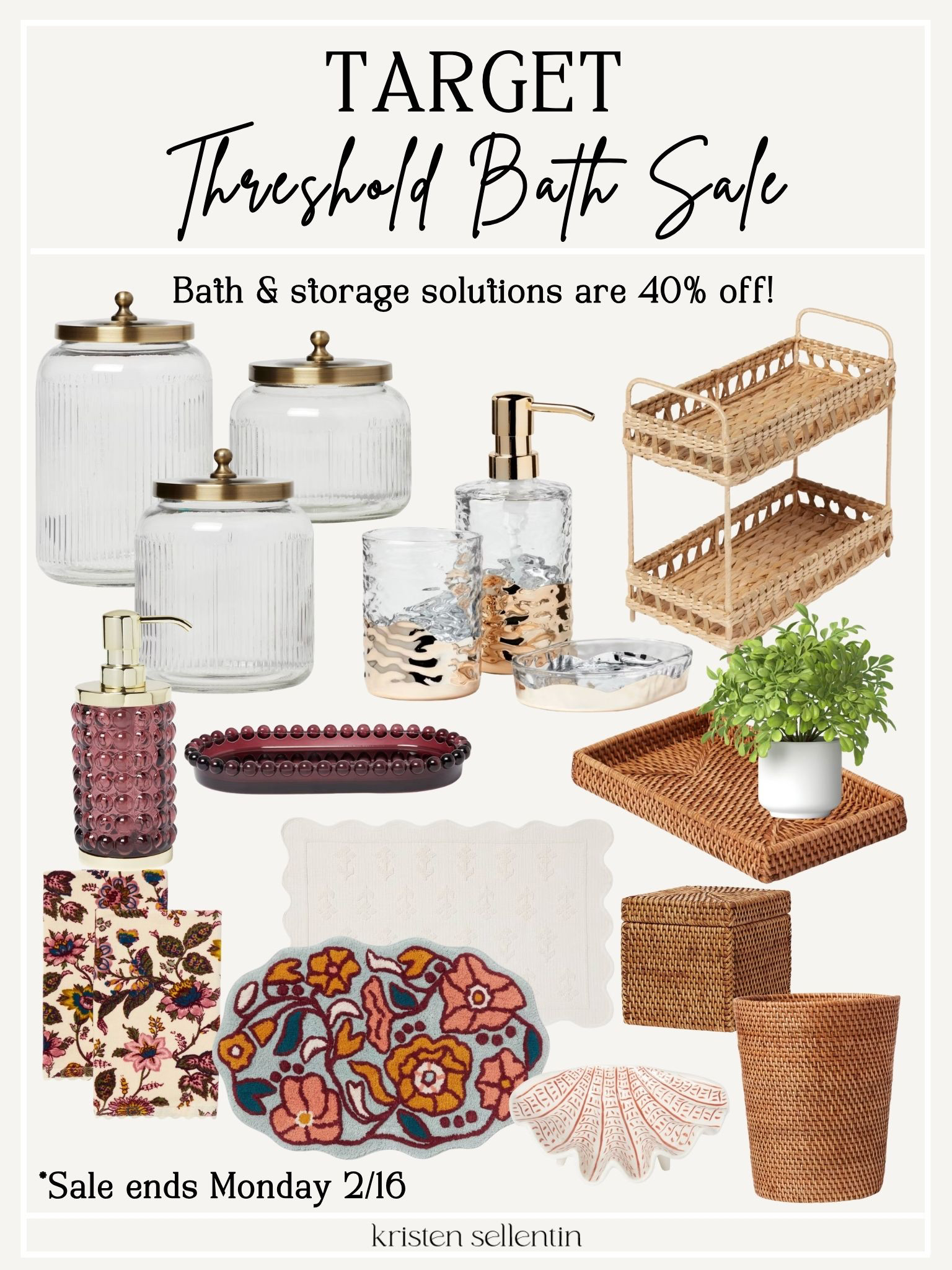 Target Threshold bath sale! Great storage solutions for 40% off! Sale ends 2/16! 

 

#LTKSeasonal #LTKHome #LTKSaleAlert