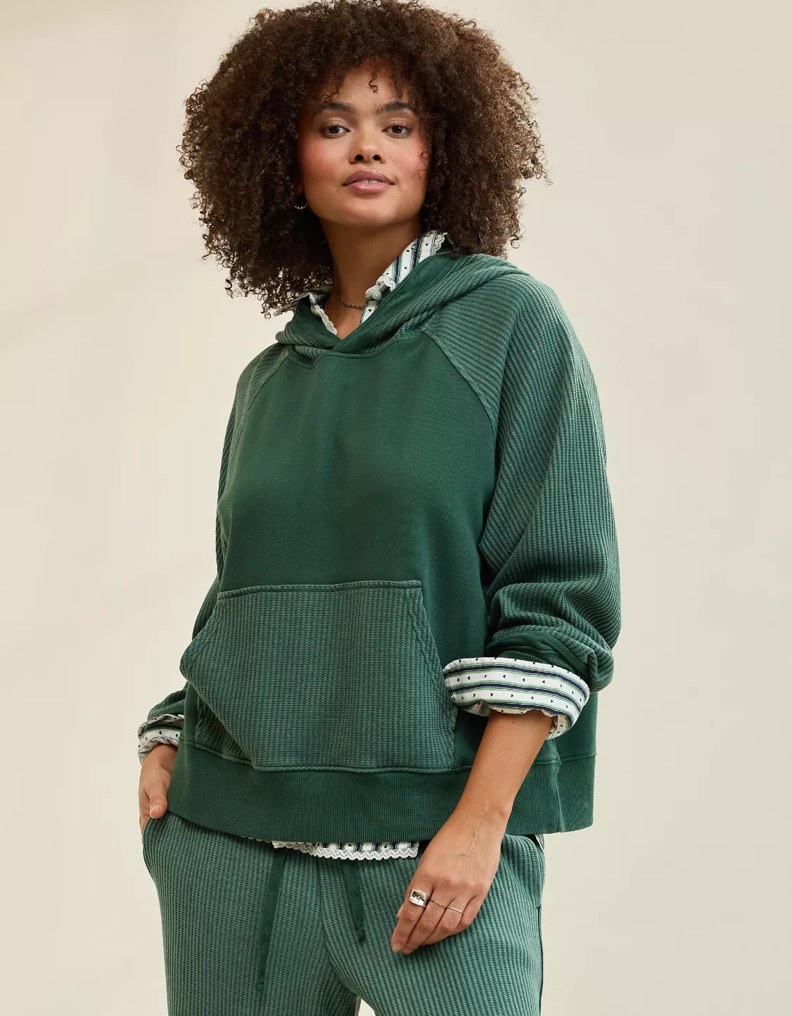 Aerie Essential Waffle Hoodie | American Eagle Outfitters (US & CA)