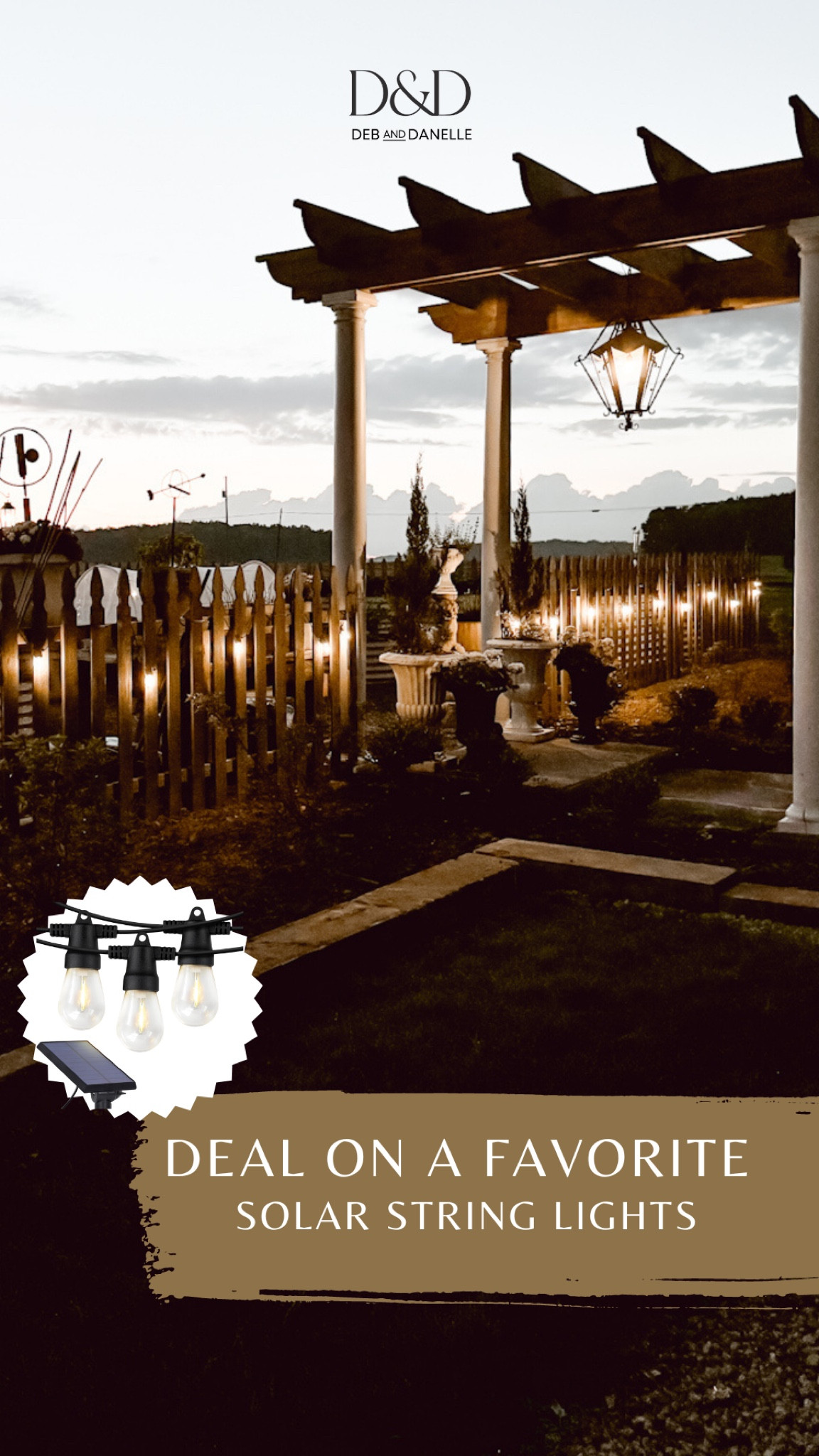 Be sure to check the coupons on our solar outdoor string lights from Amazon. We have these strung around the fence to our garden and love the warm ambience they create as dusk falls. 

#LTKSaleAlert #LTKHome #LTKSeasonal