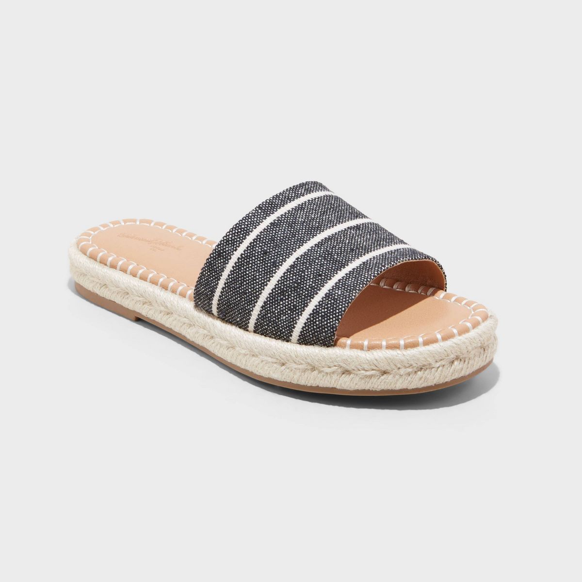 Women's Haddie Espadrille Slide Sandals - Universal Thread™ Black 11 | Target