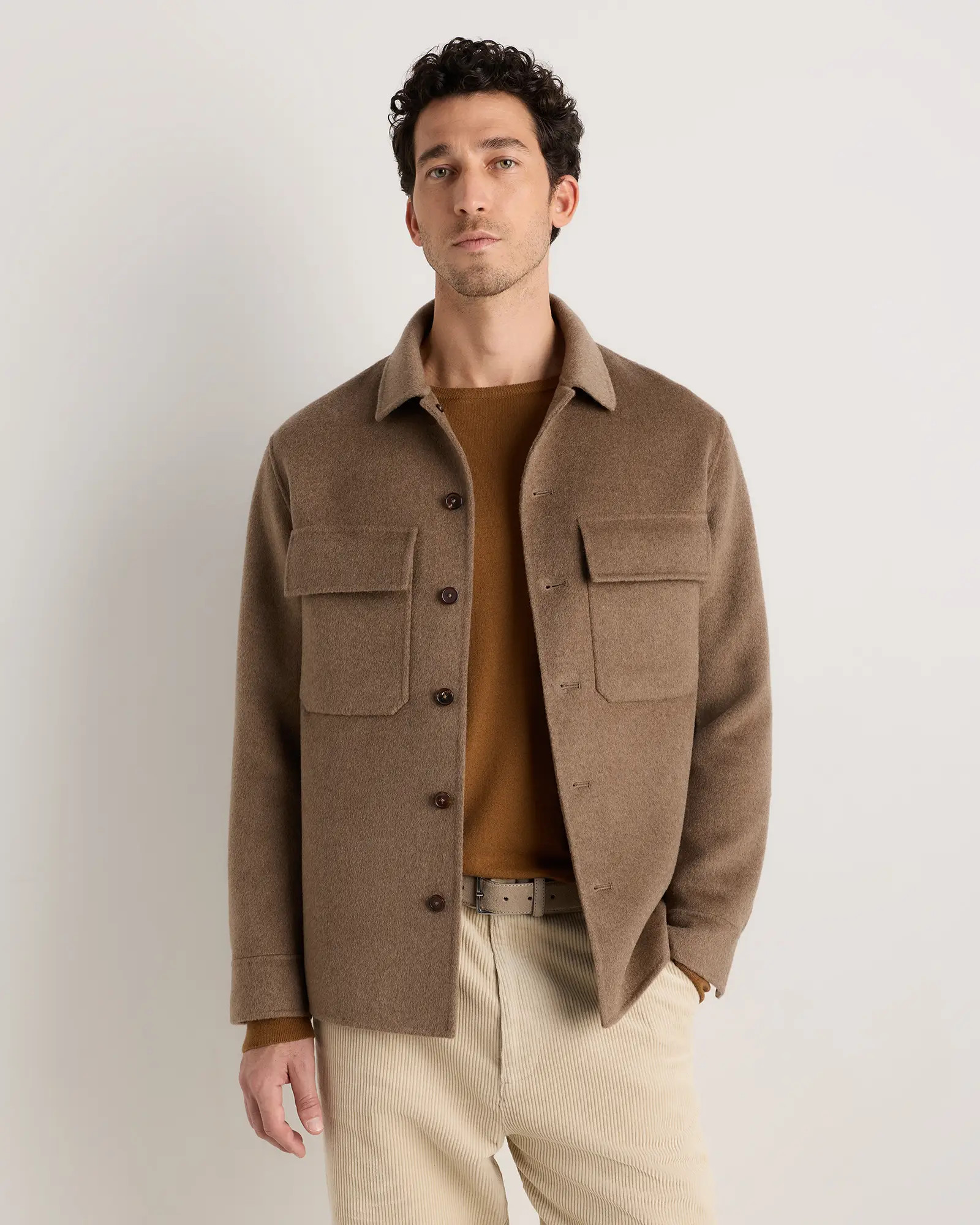 100% Mongolian Cashmere Double-Faced Shirt Jacket | Quince