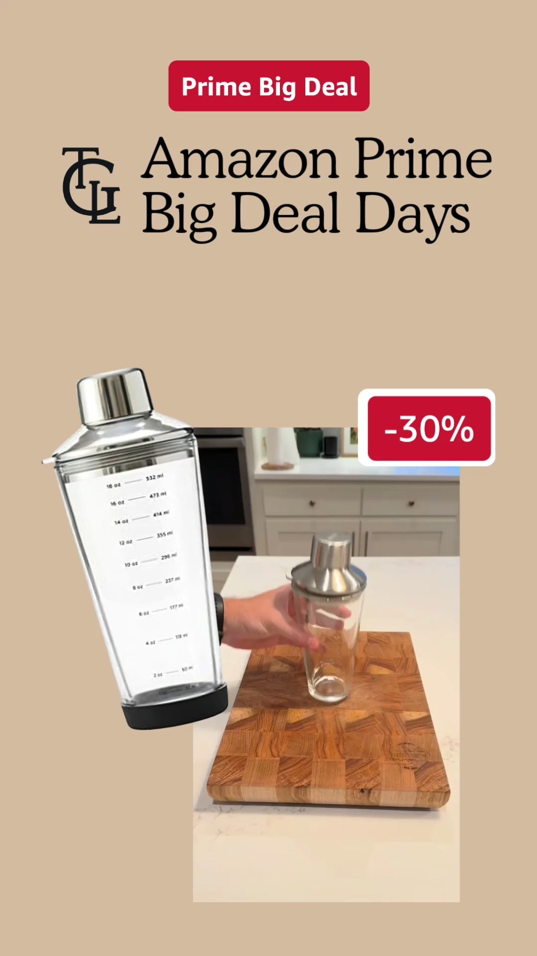My favorite cocktail shaker on sale for @amazon prime big deal days! #ad #founditonamazon