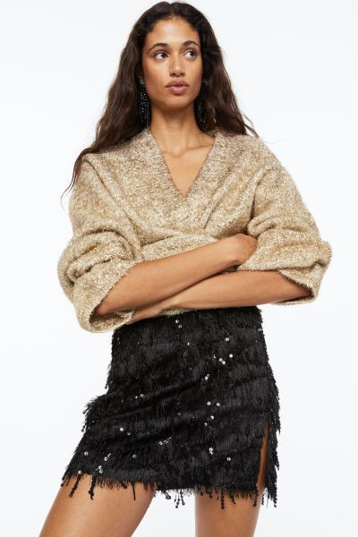 Glittery cardigan | H&M (UK, MY, IN, SG, PH, TW, HK)