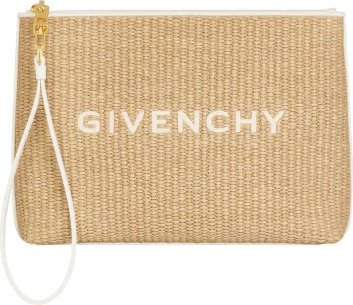 Large Woven Raffia Pouch | Nordstrom