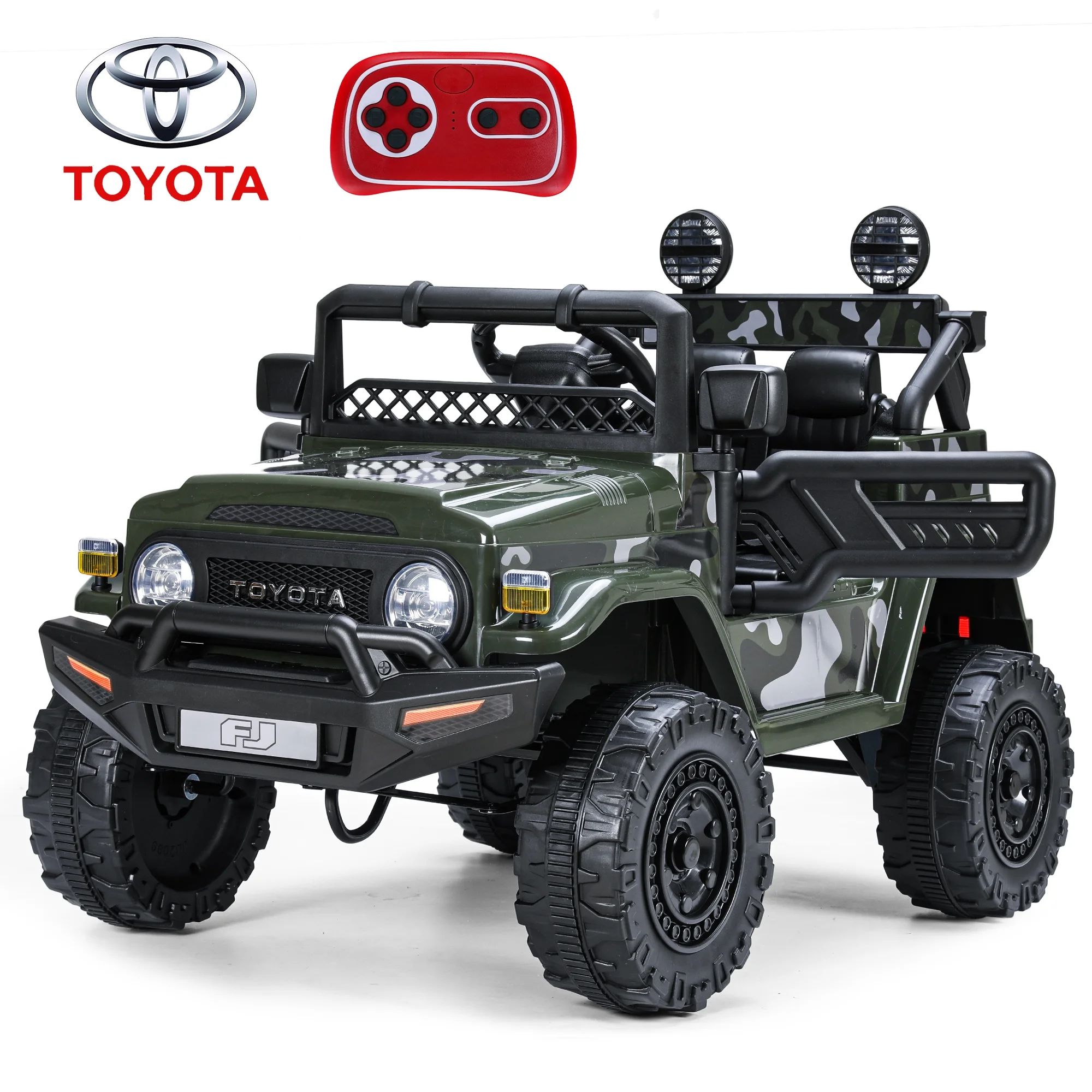 Licensed Toyota FJ Cruiser 12V 7AH Kids Electric Ride on Truck Battery Powered Car Toys 3 Speeds ... | Walmart (US)
