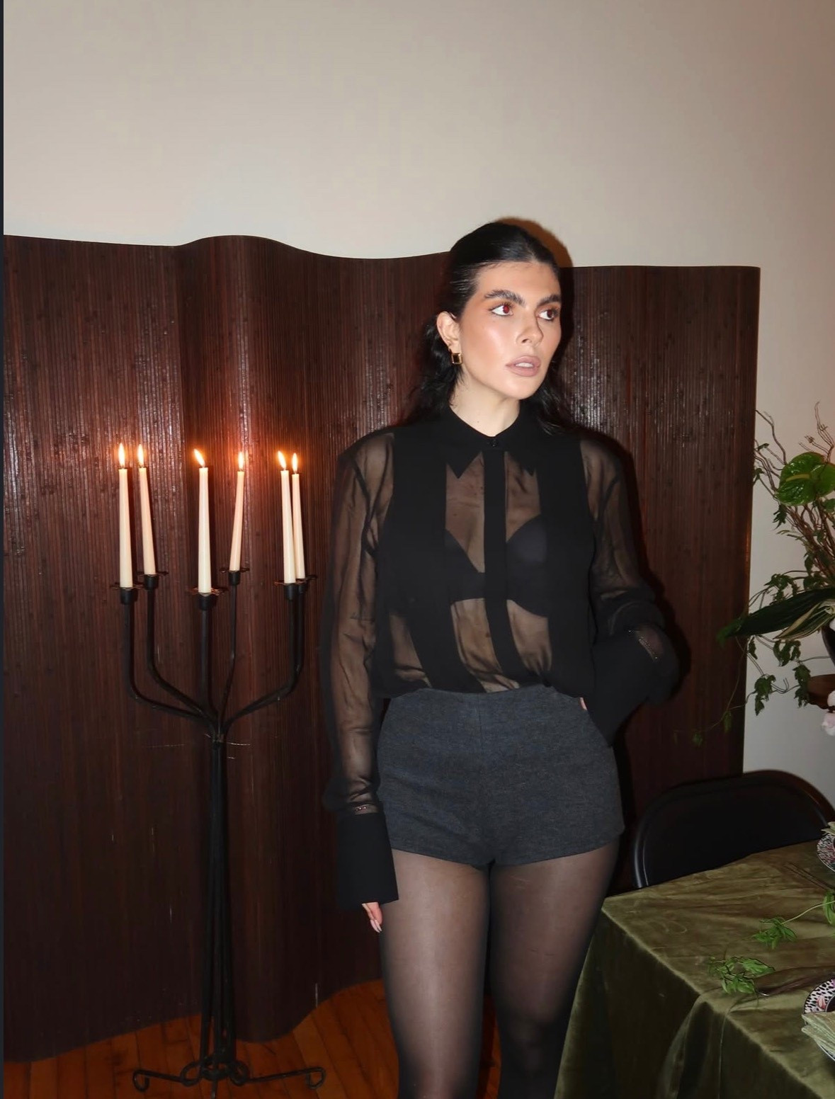 Holiday party wear 🖤

Black sheer blouse, knit grey shorts, sheer tights, holiday party outfit

#LTKgrwm #LTKootd #LTKHoliday