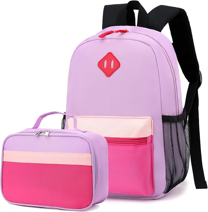 Kids Backpack with Lunch Box,Boys Girls School Bookbag Set Kindergarten | Amazon (US)