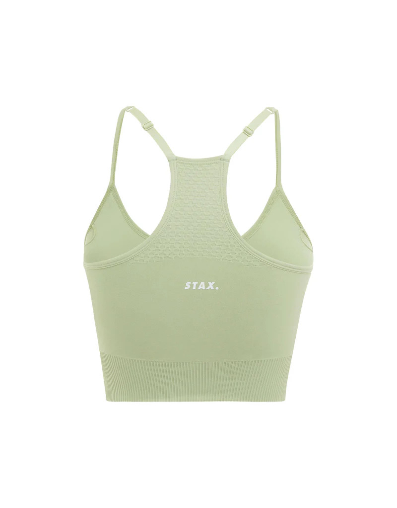 STAX. Premium Seamless V6 Strappy Crop - Viridis (Green) | STAX.