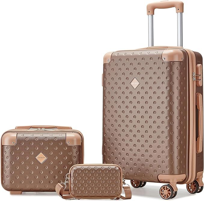 Joyway Carry on Luggage 20 Inch Suitcase Set 3 Piece with Spinner Wheels,Hardside Carry on suitca... | Amazon (US)