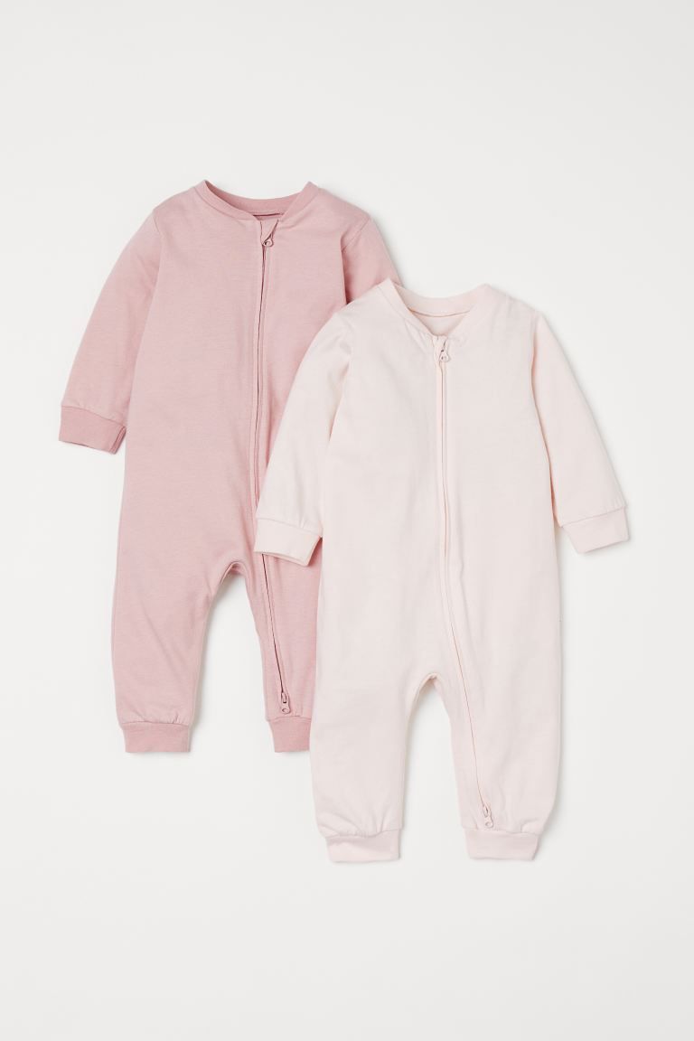 2-pack Pajamas with Zipper | H&M (US + CA)
