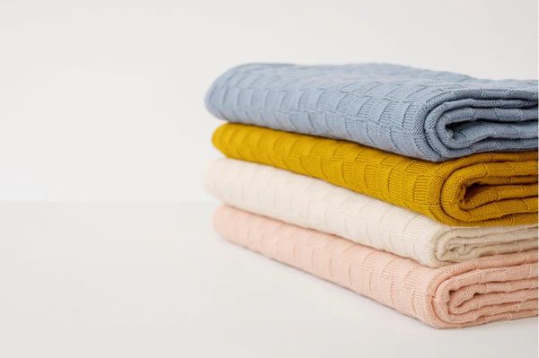 American Made Organic Cotton Baby Blanket | American Blossom Linens