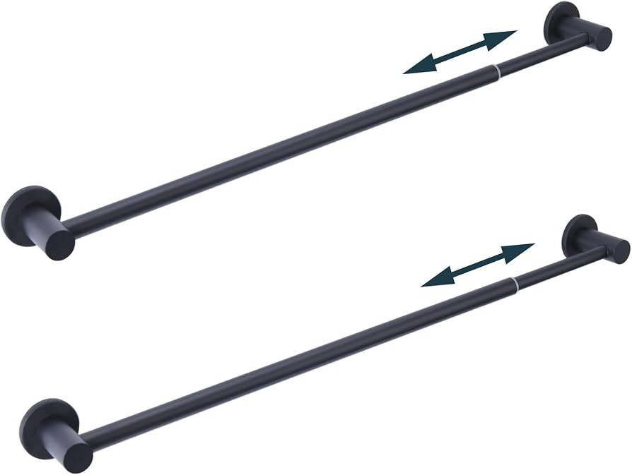 18-31.5 inches Adjustable Magnetic Curtain Rod for Metal Door, Magnetic Towel Bar Holder for Kitc... | Amazon (US)