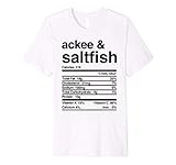 Ackee and Saltfish Nutritional Value Premium T-Shirt | Amazon (US)