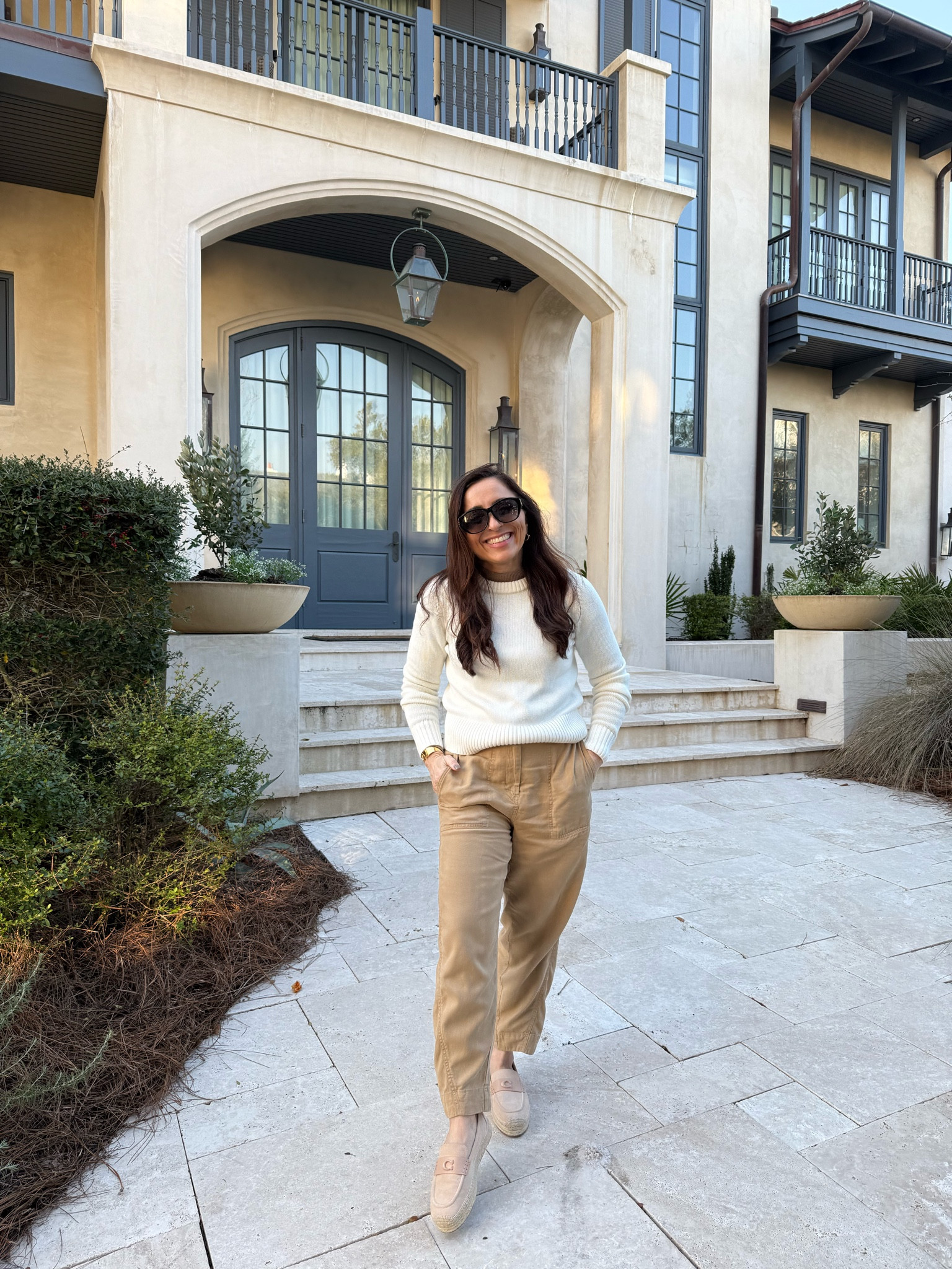 Officially in love with my spring finds from Banana Republic! I sized down in the sweater and this is a size small in pants and they have an oversized fit. I adore both!! XxV 

#LTKTravel #LTKSeasonal #LTKOver40