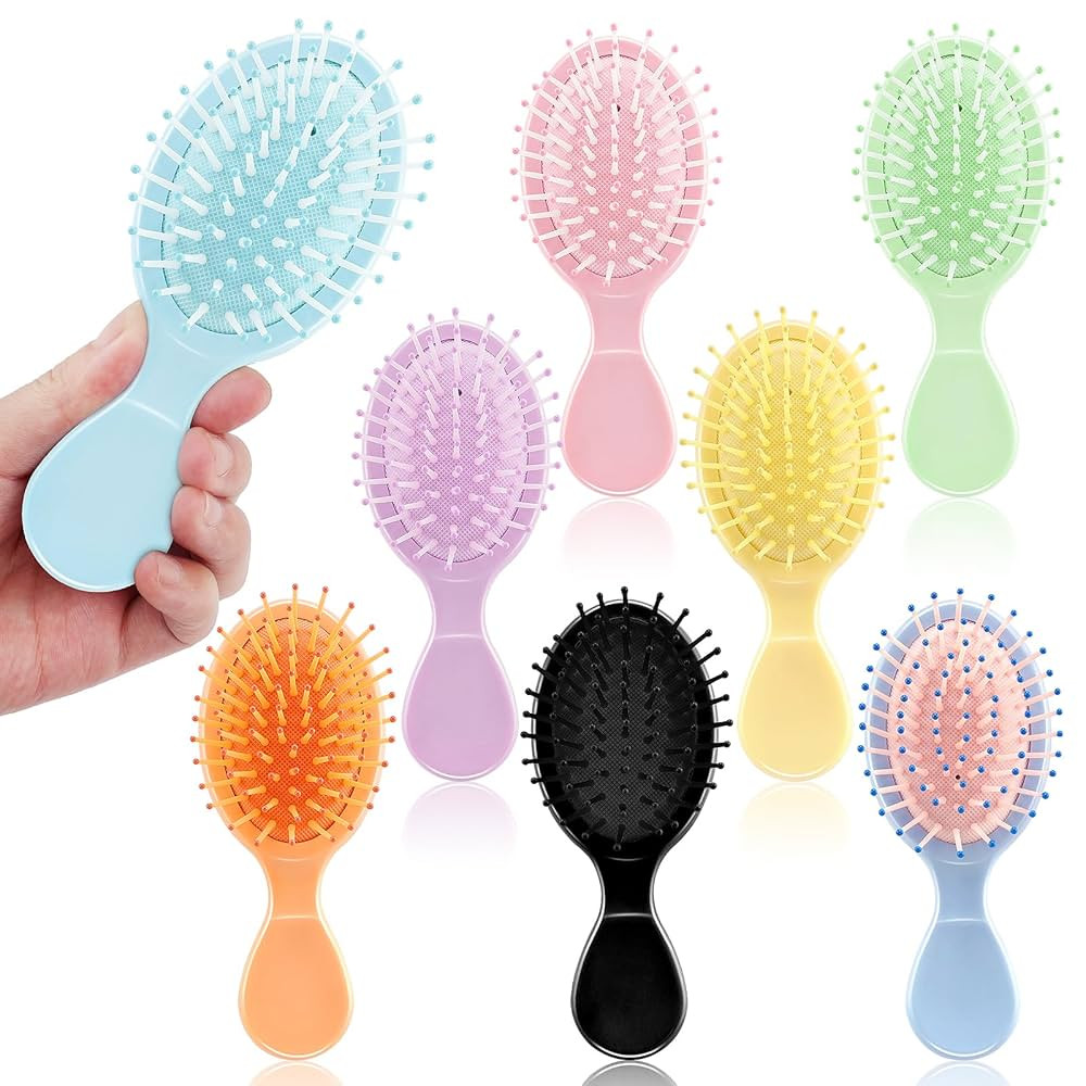 HOFASON Stocking Stuffers for Women Teens Girls Kids, 8 PCS Mini Wet Hair Brush, Christmas Small ... | Amazon (US)