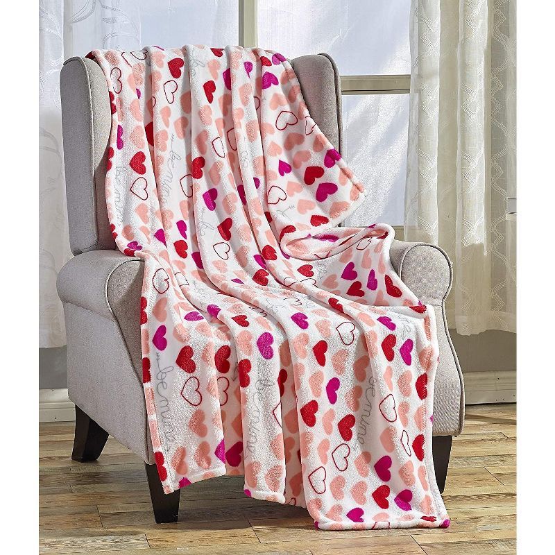Valentine's Day Love & Hearts Collection Ultra Plush & Comfy Throw Blanket (50" x 60") | Target