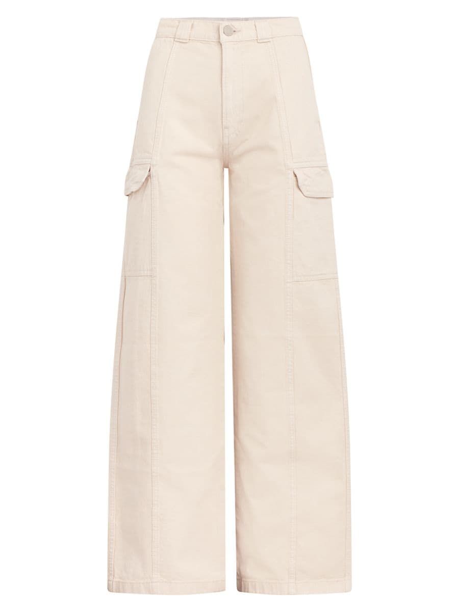 Hudson Jeans Wide-Leg Denim Cargo Pants | Saks Fifth Avenue