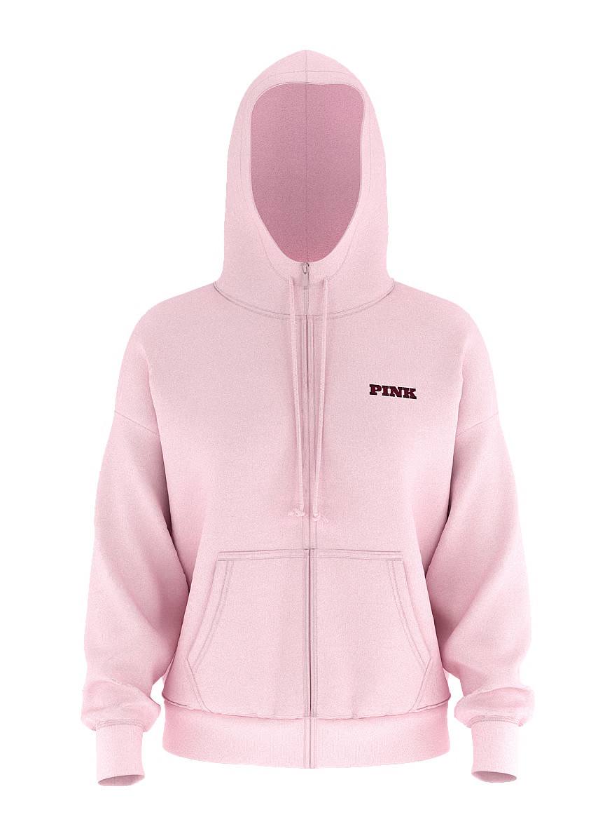Ivy Fleece Campus Full-Zip Hoodie | Victoria's Secret (US / CA )