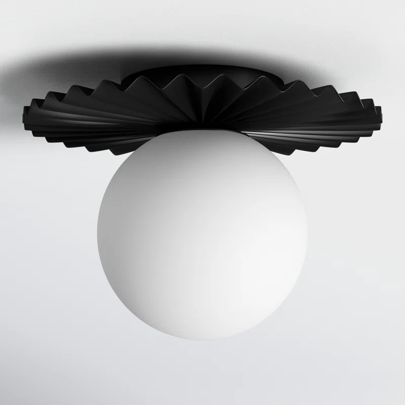 Abbey Glass Flush Mount | Wayfair North America