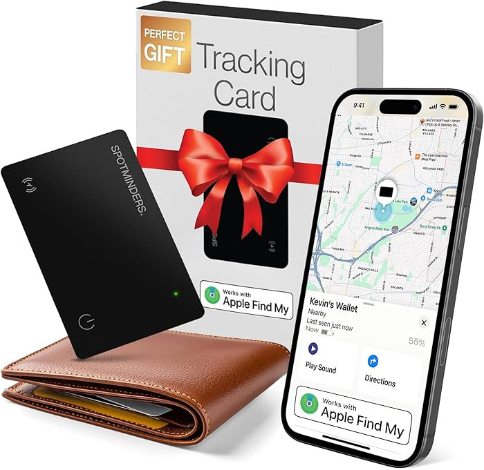 SPOTMINDERS Apple MFi Certified Wallet Tracker for Christmas Stocking Stuffers for Men Gifts for ... | Amazon (US)