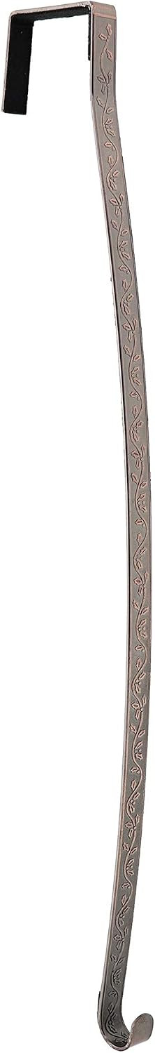 Haute Decor HighProfile Curved Over The Door Wreath Hanger (Holly Embossed - Oil-Rubbed Bronze) for Doors with Raised Features | Amazon (US)