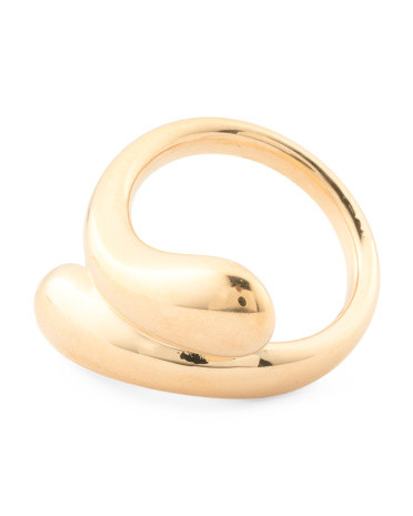 Made In Italy 14kt Gold Crossover Ring | TJ Maxx