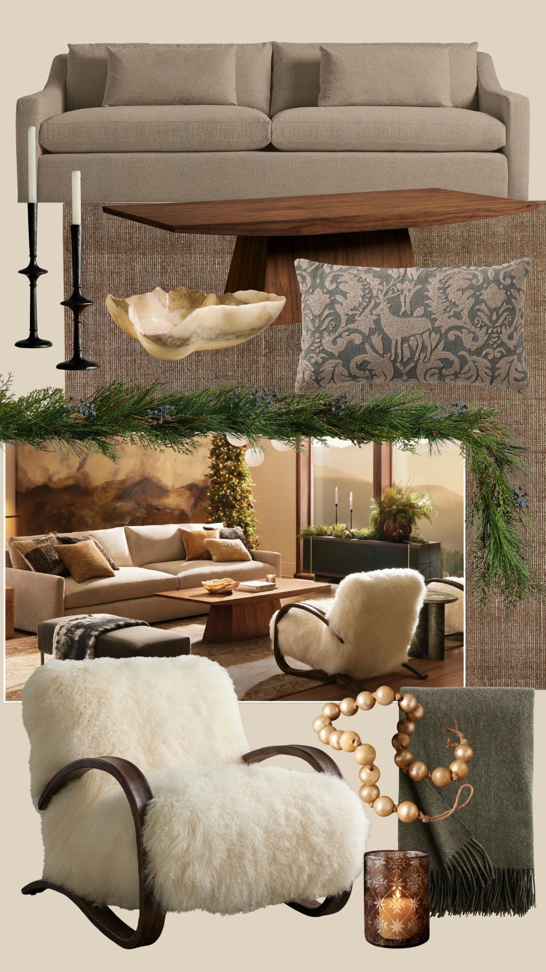Refresh your living room for a cozy winter with warm tones and layered textures.

#LTKHome #LTKSeasonal