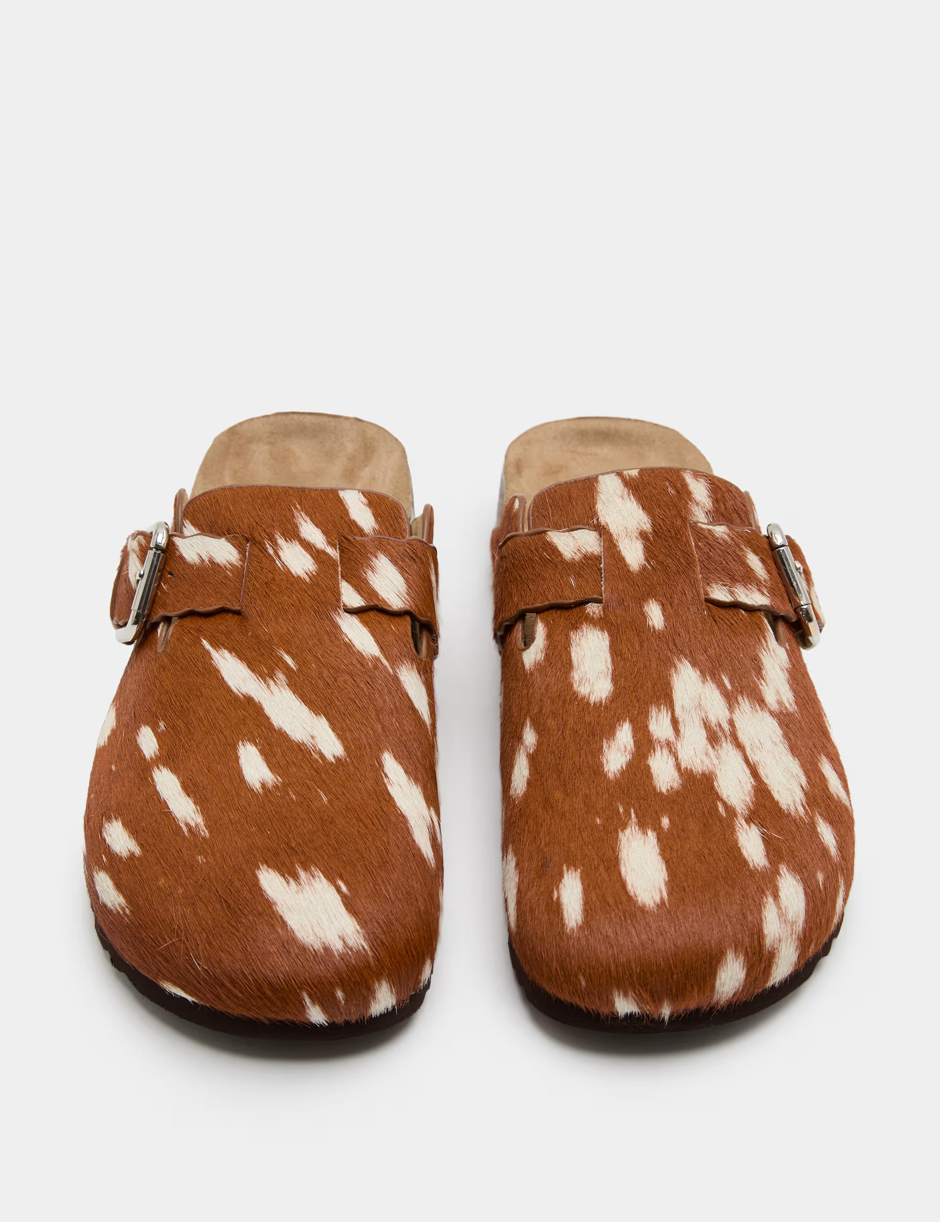 Leather Hair On Animal Print Clogs | Marks & Spencer (UK)