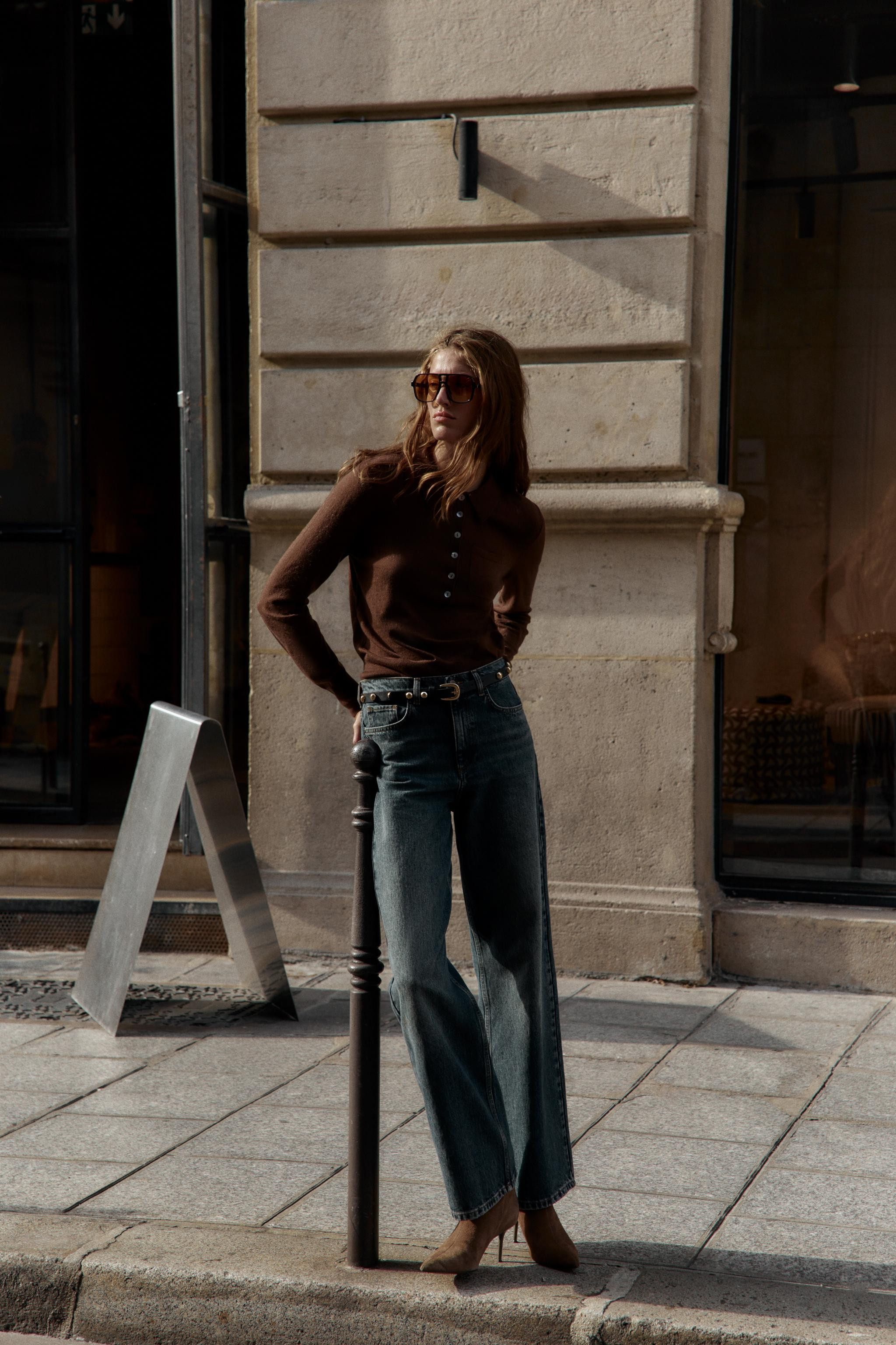 WOOL POLO SWEATER WITH POCKET | Zara US