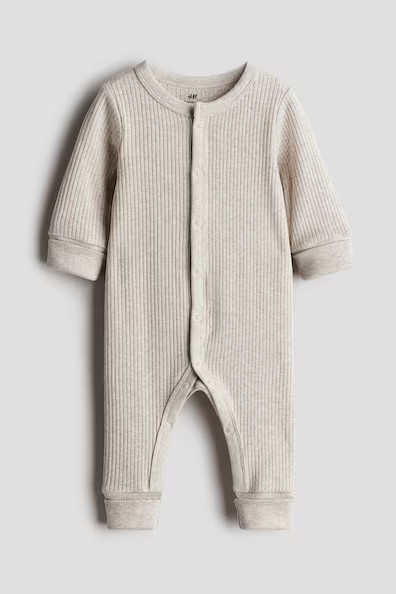 H & M - Mitwachsender Strampler - Braun - Kinder | H&M (DE, AT, CH, NL, FI)